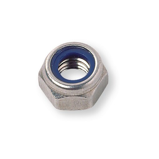 Ecrou hexagonal pas métrique autofreiné bas DIN 985 M14x2 inox A4
